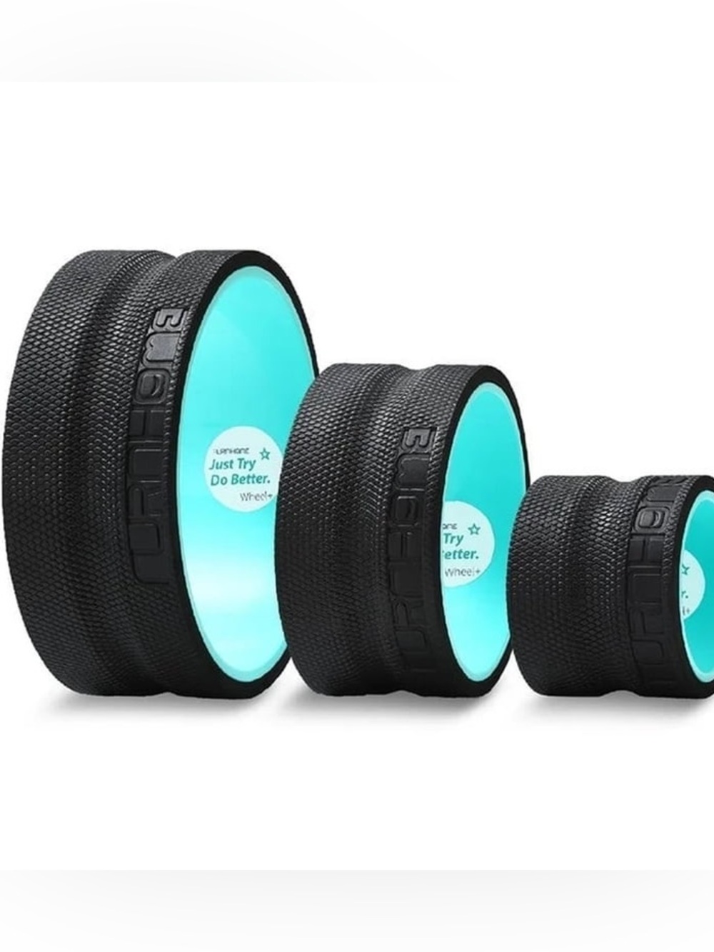 Furnhome Yoga Wheel, Chirp Wheel for Deep Tissue Massage, Back Roller (3-pack)